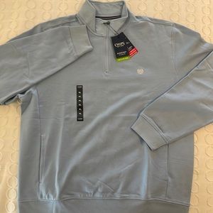 NWT Chaps light blue fleece pullover